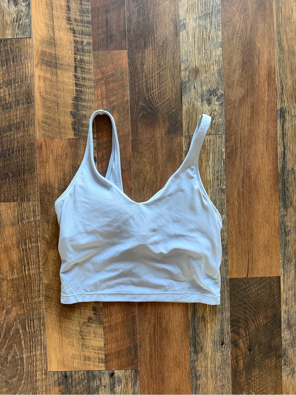 Lululemon Women’s Light Gray Seamless Crop align tank